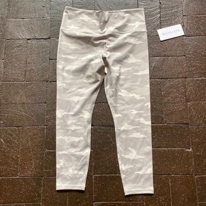 NWT ATHLETA elation camo 7/8 tight LARGE